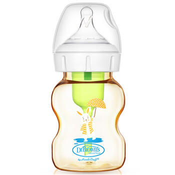 布朗博士PPSU奶瓶 0-3月初生婴儿防胀气防呛 轻巧防摔 宽口奶瓶150ml 小兔 商品图1