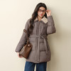 【严选】孟子义代言诗凡黎巴恩风安心羽绒服2025冬新款拼接毛领保暖外套女7GA180031 商品缩略图4