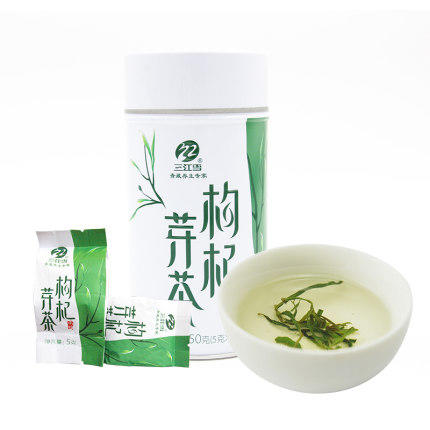 三江雪枸杞芽茶铁罐50g 商品图0