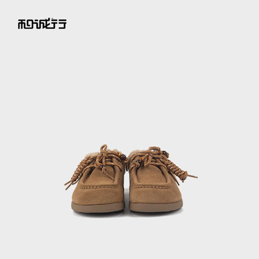 和诚行2025冬季新款一脚蹬包头女式拖鞋外穿休闲袋鼠鞋0820307 商品图2