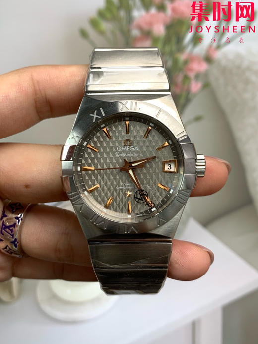 欧米茄 VS第四代星座系列 格子面金针 男士腕表 丹东8500一体机 表径38mm 商品图0