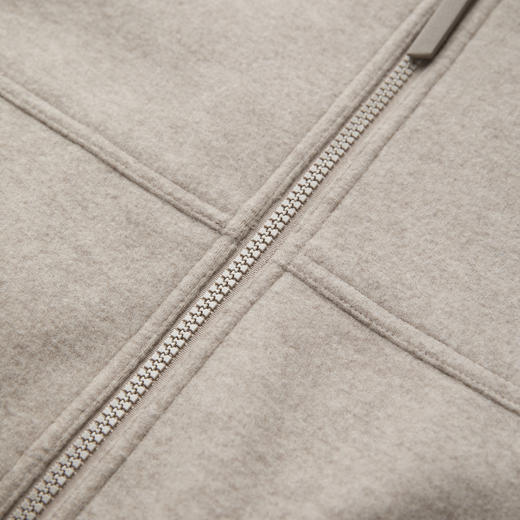 ROMI STUDIO16.5mm羊绒羊毛纱 老钱松弛感翻领毛呢外套RWCWWG5704 商品图4