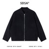 SDSA秋冬新款痞帅男装美式休闲纯色拉链V领卫衣百搭简约开衫外套 商品缩略图0