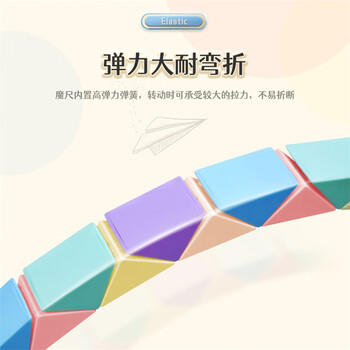 魔域文化魔方24段百变魔尺弹力结构造型初学者教学男孩女孩儿童玩具礼物 商品图4