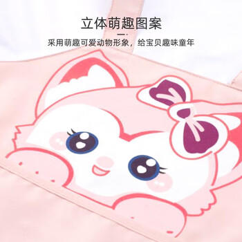 9i9宝宝吃饭罩衣无袖防水婴儿童围兜画画衣围裙可调节A26粉 商品图1