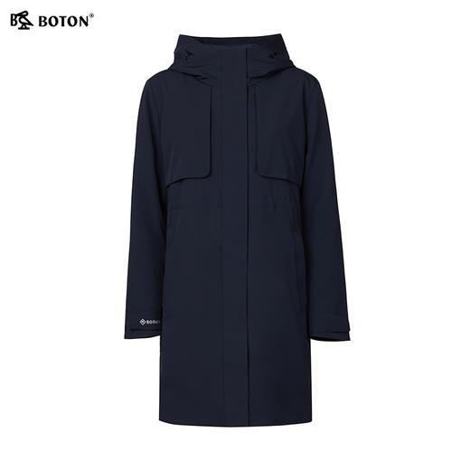 波顿女士秋冬季宽松休闲保暖连帽可拆卸内胆中长款羽绒服LC761524 商品图4