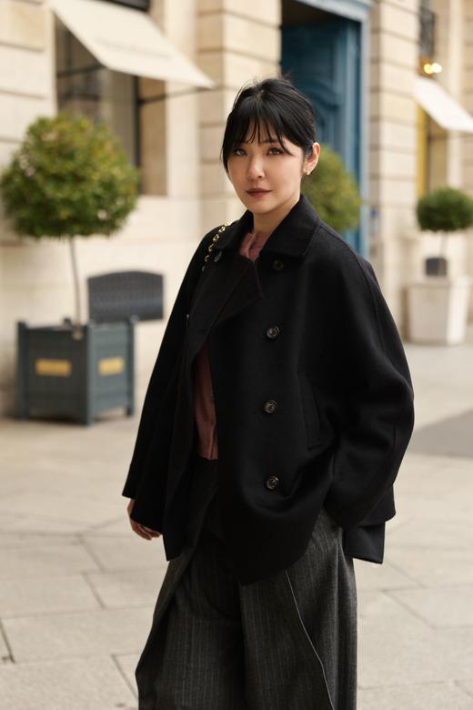 MAISON COVET纯山羊绒短款大衣 商品图0