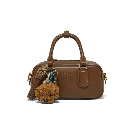 BF楼百思图2025冬季新款波士顿包时尚复古斜挎包女TY097DX5吊牌价659，现价369 商品图0