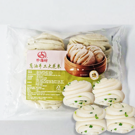 【冷冻】珍膳坊 葱油手工大花卷 600g/袋