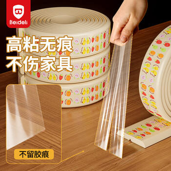 贝得力防撞条防护条不留胶撕下无残留儿童防撞条水果印花2米 商品图6