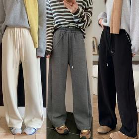 优选丨骆柒柒羊毛蚕丝暖羊直筒裤 加绒加厚保暖舒适显瘦 添加桑蚕丝/羊毛柔软亲肤 口袋采用曲牙设计增添设计感