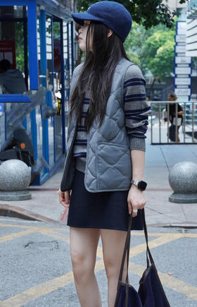 【高品质私服】【IC羊毛混纺平纹布羽绒马甲】精纺羊毛 混纺面料，精致光滑有弹性G1576-CC【无标出货 介意慎拍】