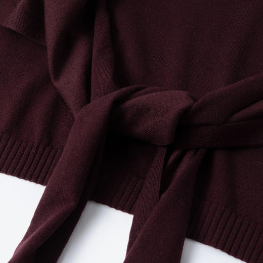 【商场同款】诗凡黎披肩领套头针织衫25秋新款长袖上衣3G8232971 商品图3