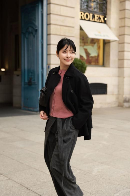 MAISON COVET纯山羊绒短款大衣 商品图1