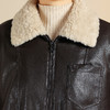 QYMYIYI-YB25B77-Y 2025年新款秋冬季时尚加绒皮衣女休闲保暖厚款毛领PU皮短款外套 商品缩略图3