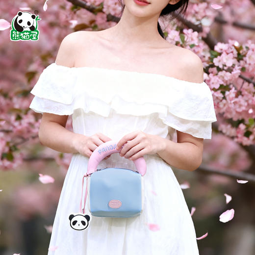 熊猫屋PANDAHOUSE 春日花花-嘟嘟PU双肩包/嘟嘟PU迷你包/嘟嘟PU方糖包   送纸袋 商品图3