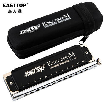 东方鼎（EAST TOP）半音阶口琴12孔48音初学金色梦想者T12-48K 商品图4