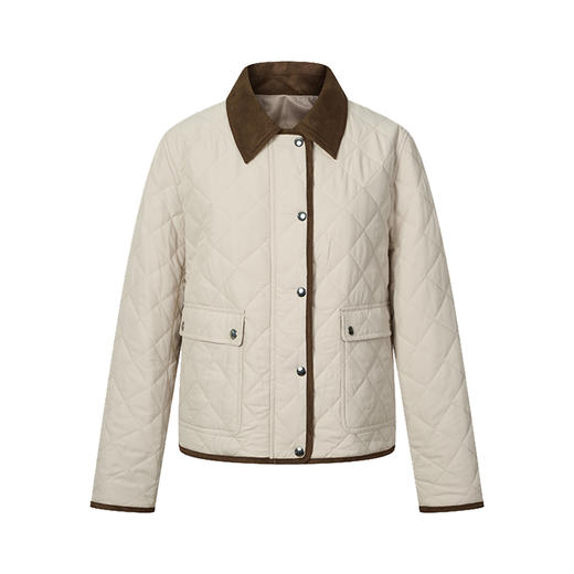 HeyDress菱形格复古翻领外套 商品图4