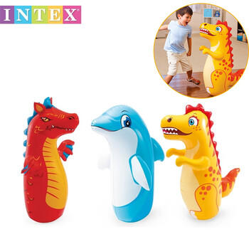 INTEX充气不倒翁 儿童健身拳击锻炼玩具 海豚/恐龙/魔龙沙袋水袋款随机 商品图1