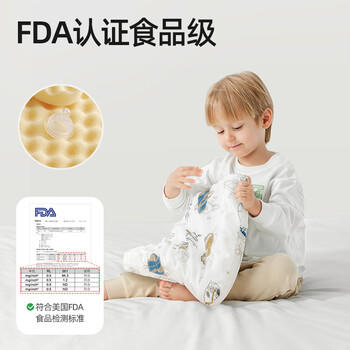 贝肽斯儿童枕头定型枕头婴儿1-3岁宝宝硅胶枕护颈椎午睡枕四季通用 商品图4