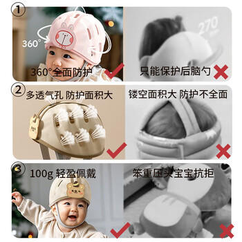 光多拉婴儿防摔护头学步帽宝宝防摔神器儿童学走路防撞帽子 商品图2