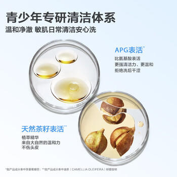 红色小象0U青少年控油去屑蓬松止痒洗发水400g 商品图2