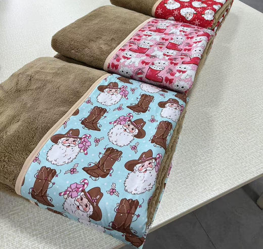 保暖柔软 竹纤维加珊瑚绒双面盖毯被子 可机洗暖气房足够 商品图0