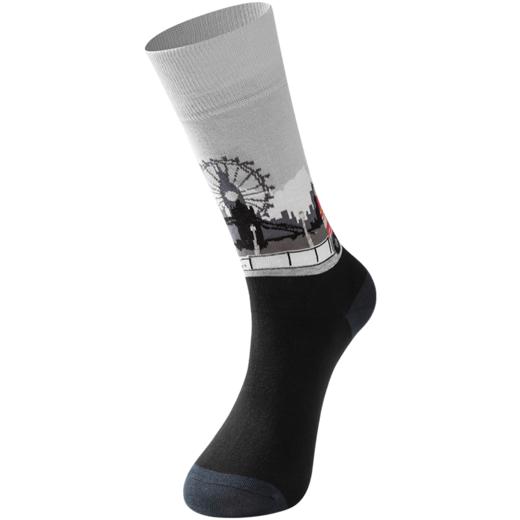 CORGI柯基英国进口袜 英国街景印花潮袜秋冬季中筒袜 商品图1