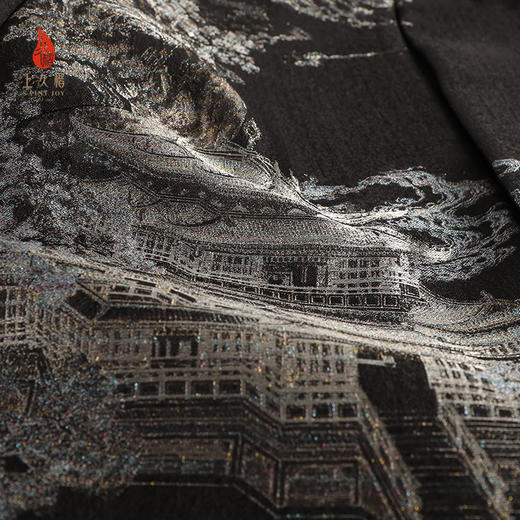 上久楷宋锦女式新中式外套  仙山楼阁图  CY1025201021 商品图3