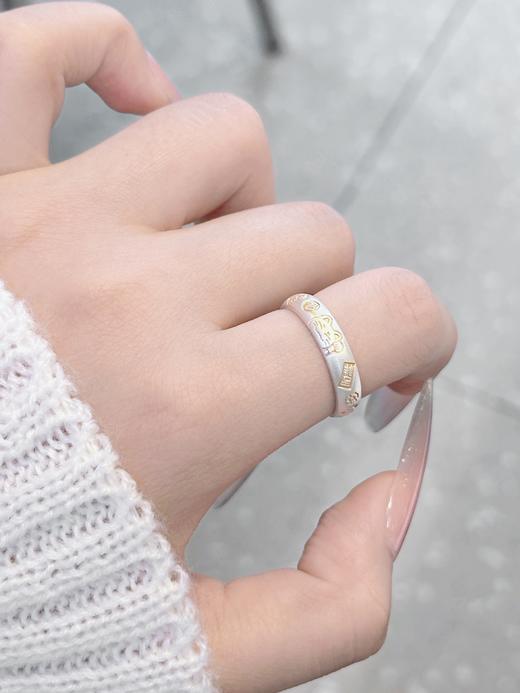 【999足银】卡蒂罗KADER 招财猫咪女戒 新中式国潮财源滚滚可爱俏皮设计可调节戒 日常通勤百搭福气满满#好运 商品图5