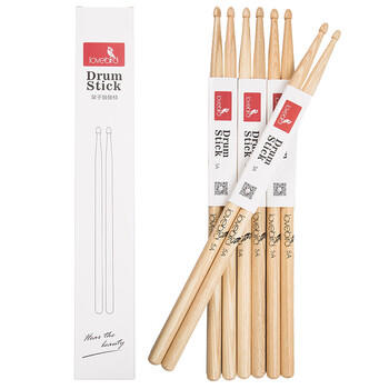 相思鸟 鼓棒 架子鼓鼓槌 胡桃木鼓锤打鼓锤4副装 原木色 XS2021 商品图7
