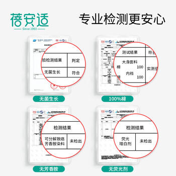 蓓安适一次性内裤女纯棉孕妇产妇生理期旅行20条装 女士白色L码 商品图3