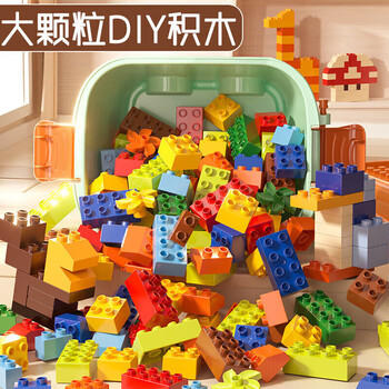 斯纳恩（Snaen）大颗粒积木儿童玩具diy拼装桶兼容乐高3-6岁男女孩生日新年礼物 商品图3