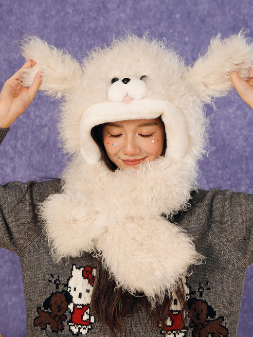 可爱卷毛蓬蓬小狗两件套套帽-纪念日百货门店同款166694954 商品图4