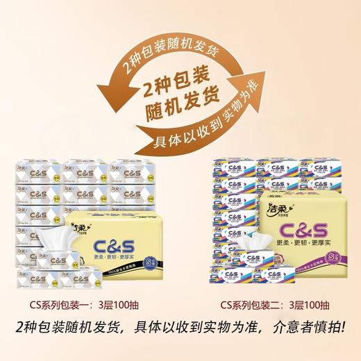 洁柔 无香抽纸3层100抽(300张)*24包(新老随机) JRE100-24B 商品图5