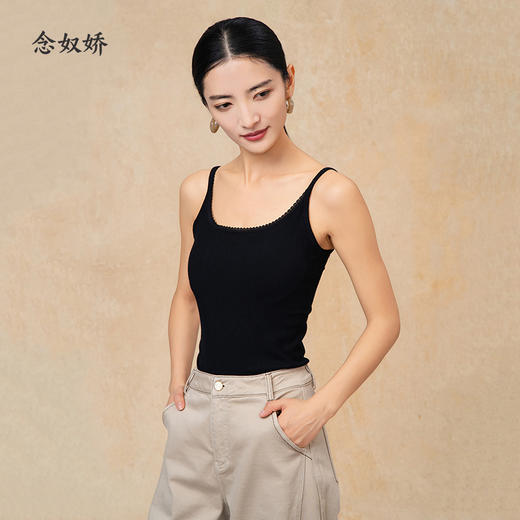 【商场搭配品】ZNU596C 轻薄舒适 黑白两色美背 胸衣背心一体 无负担 好搭配 商品图1