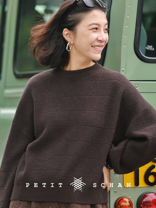 PETIT SCHAN小闪 CLO#933 Ebony Spirit  乌木之魂 意大利进口Cariaggi纯羊绒针织套头衫毛衣 商品图4