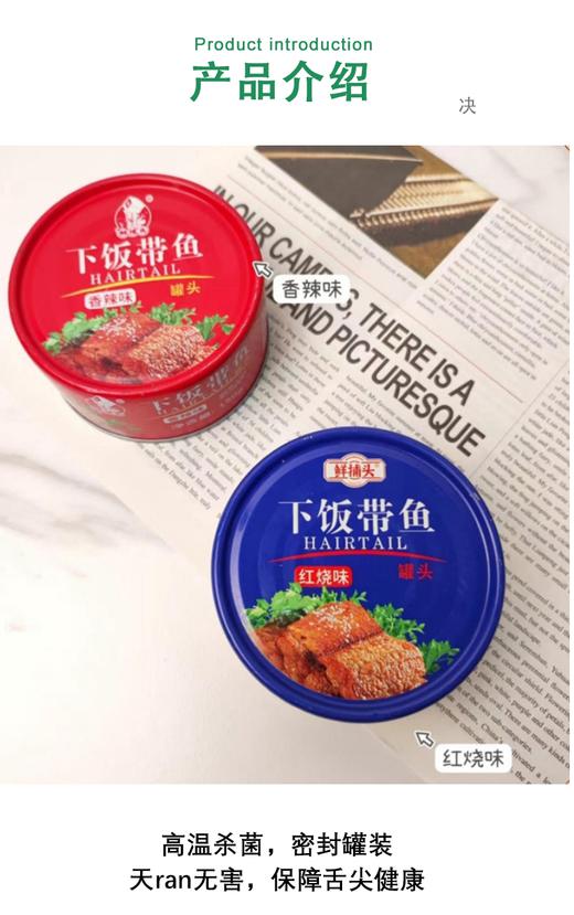 【O添加】带鱼罐头150g*10罐  无腥味 商品图3