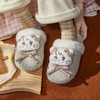 【36-40码】女士卡通可爱冬季新款柔软毛绒舒适女款棉拖鞋包头地板拖保暖加绒拖鞋【8003】 商品缩略图3