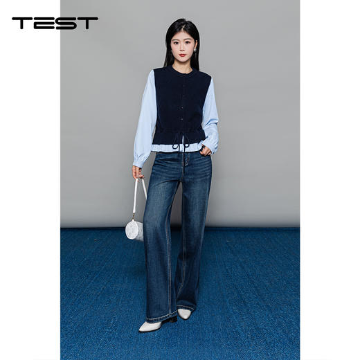 冬上新假两件设计感小众收腰显瘦毛衣1254070 商品图3