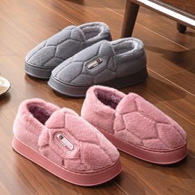 包跟秋冬季棉鞋特大码男女情侣EVA加厚底保暖棉拖鞋防滑耐磨