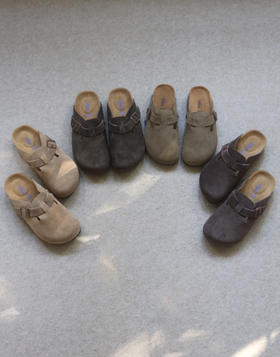 砰噌呛 有情况 哈！女段 BK Boston 软木底 包脚款 拖鞋 4色入