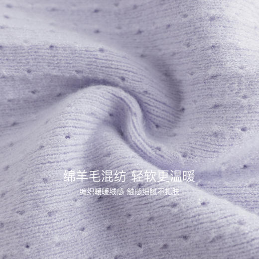 马克珍妮女童花边蝴蝶结绵羊毛针织衫2025年秋冬新款551822 商品图3