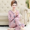 【柔软纯棉！软糯亲肤 不易掉色】2025年秋冬季中老年妈妈睡衣女士长袖棉质宽松大码家居服套装。hb 商品缩略图3