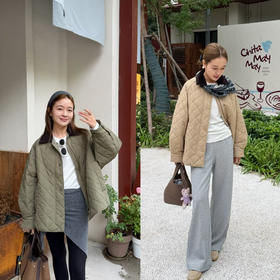 2510404   max 菱格棉服 日本塔夫绸