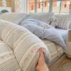 【全棉色织提花四件套】全棉色织提花四件套A类双拼提花床品文艺北欧双人新 商品缩略图3