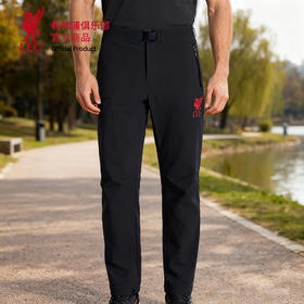 【官方正版】利物浦俱乐部 | 秋季黑色休闲长裤防水耐磨冲锋裤