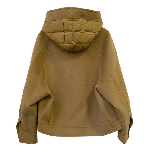 VIVIAN LIU薇薇安刘TD2418802春女装新款连帽毛呢拼接羽绒短外套 商品图1