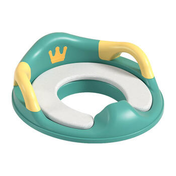 元气贝比（YUANQIBEIBI）儿童马桶圈坐便器软垫男女宝宝马桶垫婴儿坐便圈小孩尿盆 森林绿 商品图3