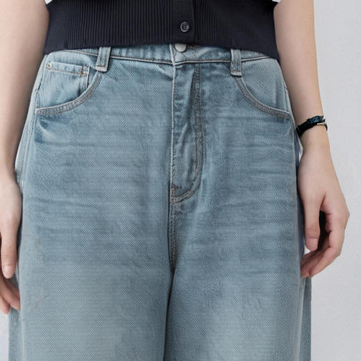 【商场同款】诗凡黎小弯刀百搭牛仔裤25秋新款显瘦长裤3G8251781 商品图3